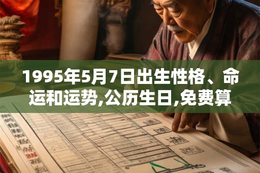 1995年5月7日出生性格、命运和运势,公历生日,免费算命 1995年5月7日出生性格、命运和运势,公历生日,免费算命
