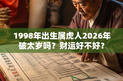 1998年出生属虎人2026年破太岁吗?财运好不好? 1998年出生属虎人2026年破太岁吗?财运好不好?