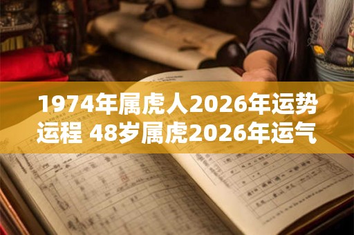 1974年属虎人2026年运势运程 48岁属虎2026年运气好吗 1974年属虎人2026年运势运程 48岁属虎2026年运气好吗