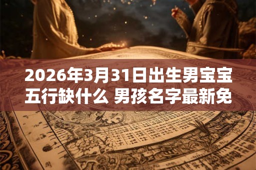 2026年3月31日出生男宝宝五行缺什么 男孩名字最新免费版