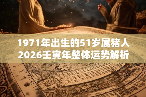 1971年出生的51岁属猪人2026壬寅年整体运势解析