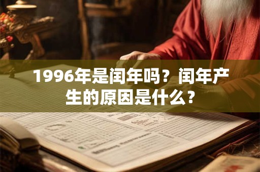 1996年是闰年吗？闰年产生的原因是什么？