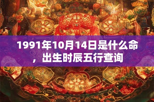 1991年10月14日是什么命，出生时辰五行查询