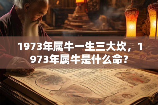 1973年属牛一生三大坎，1973年属牛是什么命？