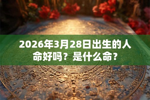 2026年3月28日出生的人命好吗？是什么命？