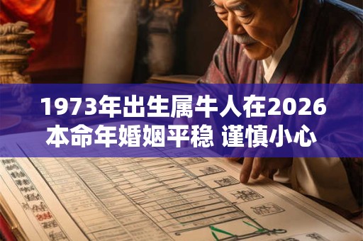 1973年出生属牛人在2026本命年婚姻平稳 谨慎小心 1973年出生属牛人在2026本命年婚姻平稳 谨慎小心