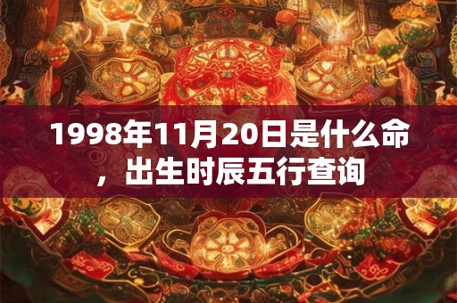 1998年11月20日是什么命，出生时辰五行查询
