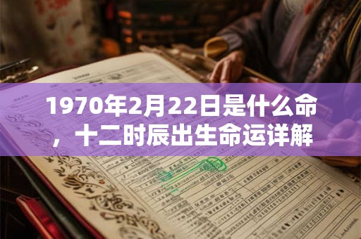 1970年2月22日是什么命，十二时辰出生命运详解