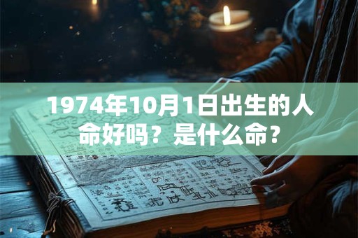 1974年10月1日出生的人命好吗？是什么命？
