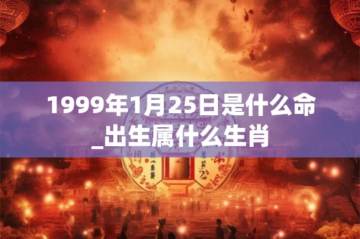 1999年1月25日是什么命_出生属什么生肖 1999年1月25日是什么命_出生属什么生肖