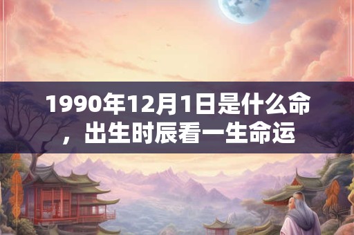 1990年12月1日是什么命,出生时辰看一生命运 1990年12月1日是什么命,出生时辰看一生命运