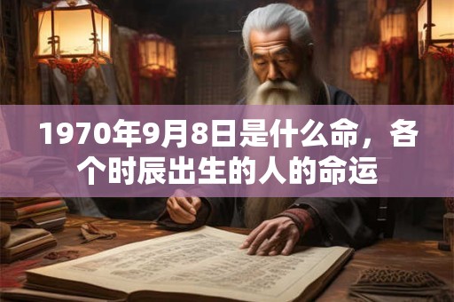 1970年9月8日是什么命,各个时辰出生的人的命运 1970年9月8日是什么命,各个时辰出生的人的命运