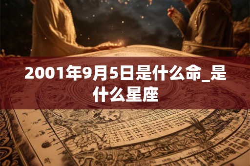 2001年9月5日是什么命_是什么星座