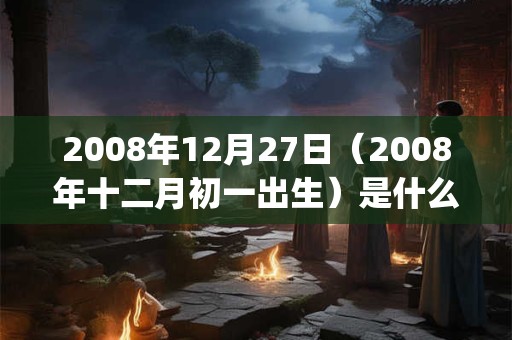 2008年12月27日（2008年十二月初一出生）是什么命_命运如何