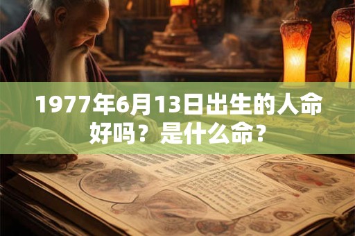 1977年6月13日出生的人命好吗？是什么命？