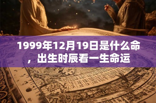 1999年12月19日是什么命，出生时辰看一生命运