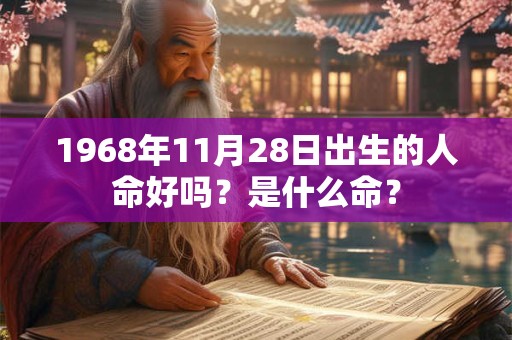 1968年11月28日出生的人命好吗?是什么命? 1968年11月28日出生的人命好吗?是什么命?