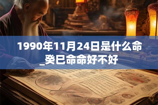 1990年11月24日是什么命_癸巳命命好不好