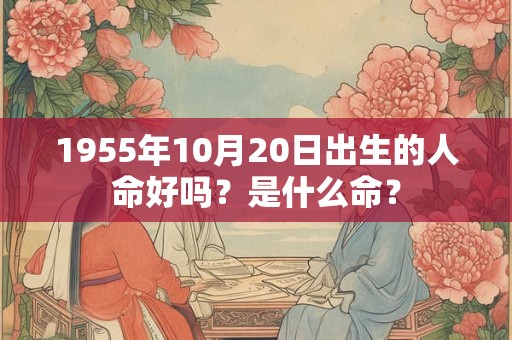 1955年10月20日出生的人命好吗?是什么命? 1955年10月20日出生的人命好吗?是什么命?