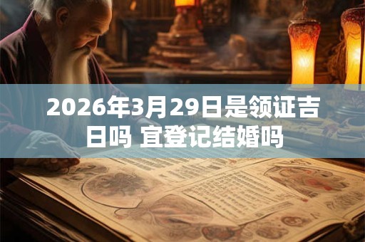 2026年3月29日是领证吉日吗 宜登记结婚吗 2026年3月29日是领证吉日吗 宜登记结婚吗