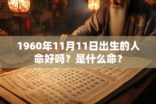 1960年11月11日出生的人命好吗？是什么命？