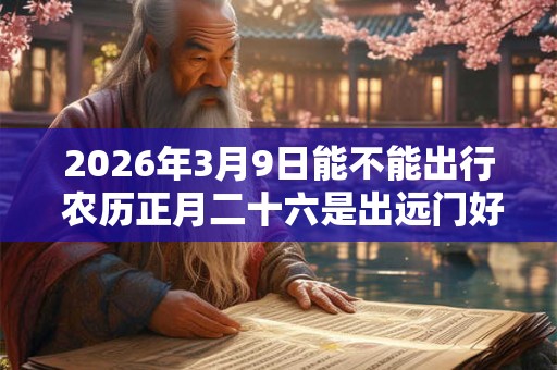 2026年3月9日能不能出行 农历正月二十六是出远门好日子吗
