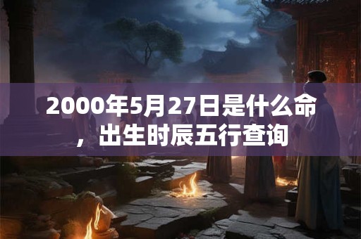 2000年5月27日是什么命，出生时辰五行查询