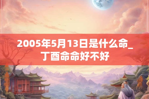 2005年5月13日是什么命_丁酉命命好不好