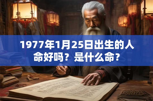 1977年1月25日出生的人命好吗?是什么命? 1977年1月25日出生的人命好吗?是什么命?