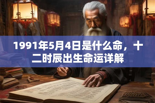 1991年5月4日是什么命，十二时辰出生命运详解
