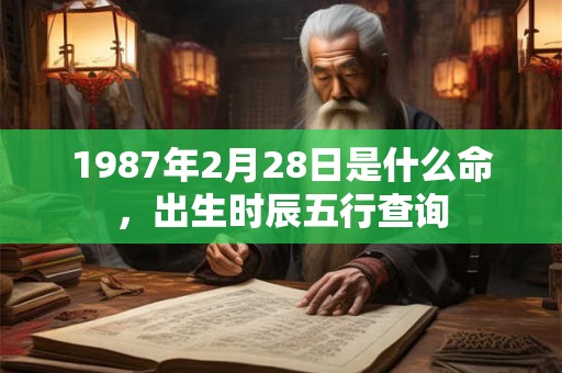 1987年2月28日是什么命，出生时辰五行查询