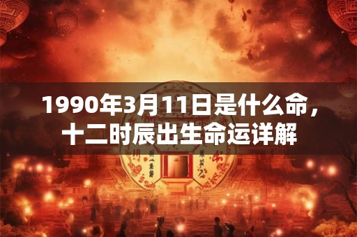 1990年3月11日是什么命,十二时辰出生命运详解 1990年3月11日是什么命,十二时辰出生命运详解