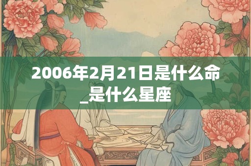 2006年2月21日是什么命_是什么星座 2006年2月21日是什么命_是什么星座