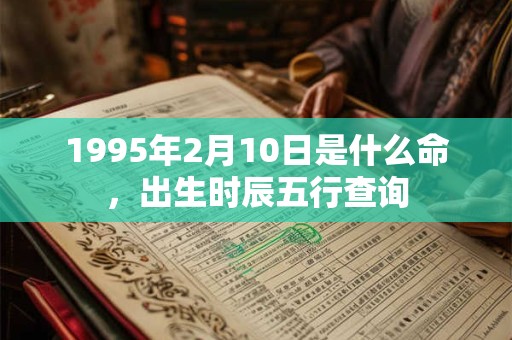1995年2月10日是什么命，出生时辰五行查询