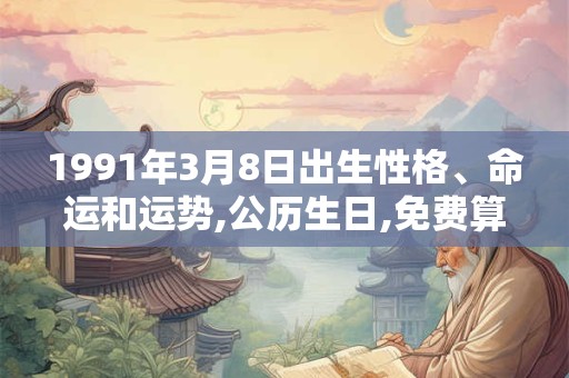 1991年3月8日出生性格、命运和运势,公历生日,免费算命