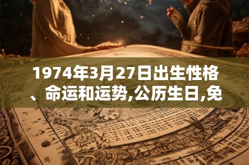 1974年3月27日出生性格、命运和运势,公历生日,免费算命 1974年3月27日出生性格、命运和运势,公历生日,免费算命