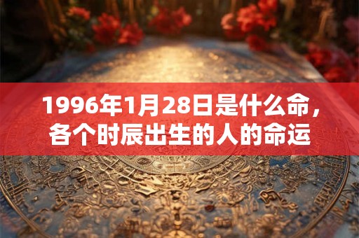 1996年1月28日是什么命，各个时辰出生的人的命运