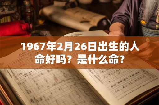 1967年2月26日出生的人命好吗？是什么命？