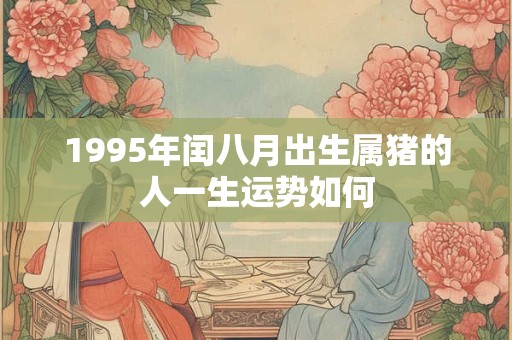 1995年闰八月出生属猪的人一生运势如何