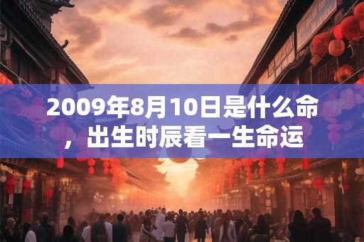 2009年8月10日是什么命,出生时辰看一生命运 2009年8月10日是什么命,出生时辰看一生命运