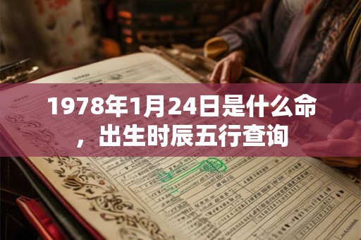 1978年1月24日是什么命,出生时辰五行查询 1978年1月24日是什么命,出生时辰五行查询