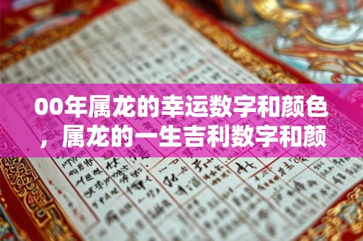 00年属龙的幸运数字和颜色,属龙的一生吉利数字和颜色 00年属龙的幸运数字和颜色,属龙的一生吉利数字和颜色