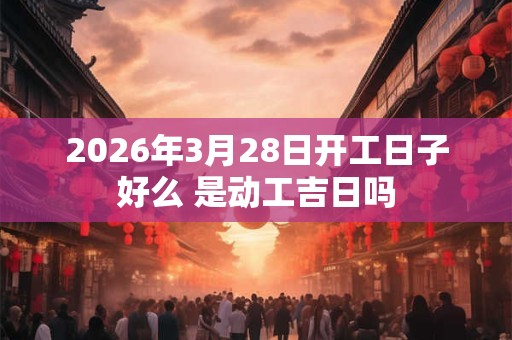 2026年3月28日开工日子好么 是动工吉日吗
