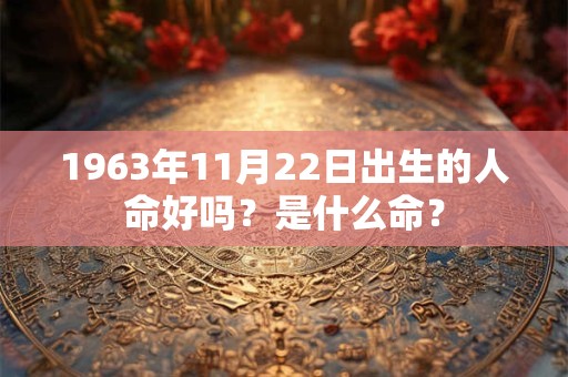 1963年11月22日出生的人命好吗？是什么命？