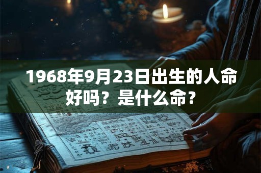 1968年9月23日出生的人命好吗?是什么命? 1968年9月23日出生的人命好吗?是什么命?
