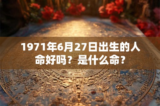 1971年6月27日出生的人命好吗？是什么命？