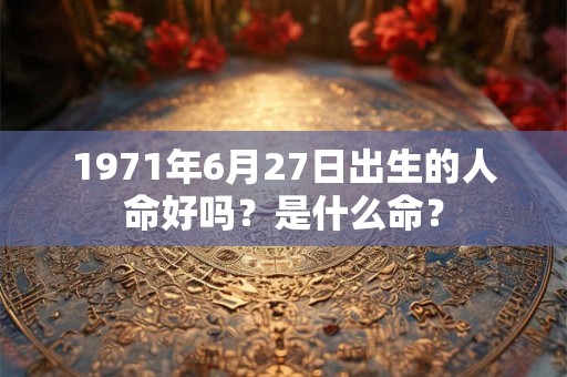 1971年6月27日出生的人命好吗？是什么命？