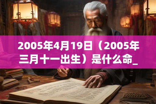 2005年4月19日(2005年三月十一出生)是什么命_命运如何 2005年4月19日(2005年三月十一出生)是什么命_命运如何
