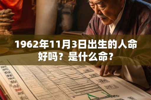 1962年11月3日出生的人命好吗？是什么命？