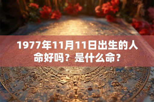 1977年11月11日出生的人命好吗?是什么命? 1977年11月11日出生的人命好吗?是什么命?
